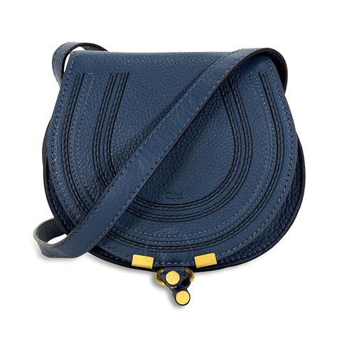 chloe marcie small royal navy|CHLOE Calfskin Mini Marcie Round Crossbody Bag Royal Navy .